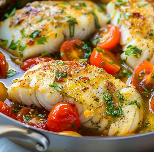 Lemon Basil Tomato Cod - Recipes Vista