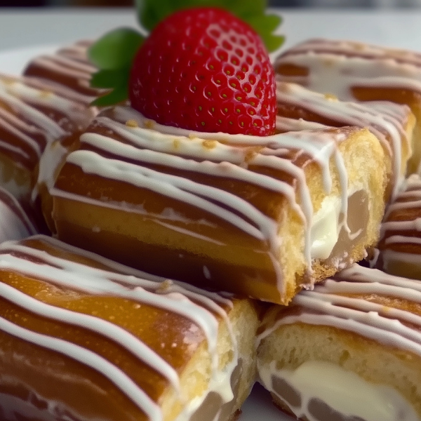 Sweet Biscoff Custard Rolls