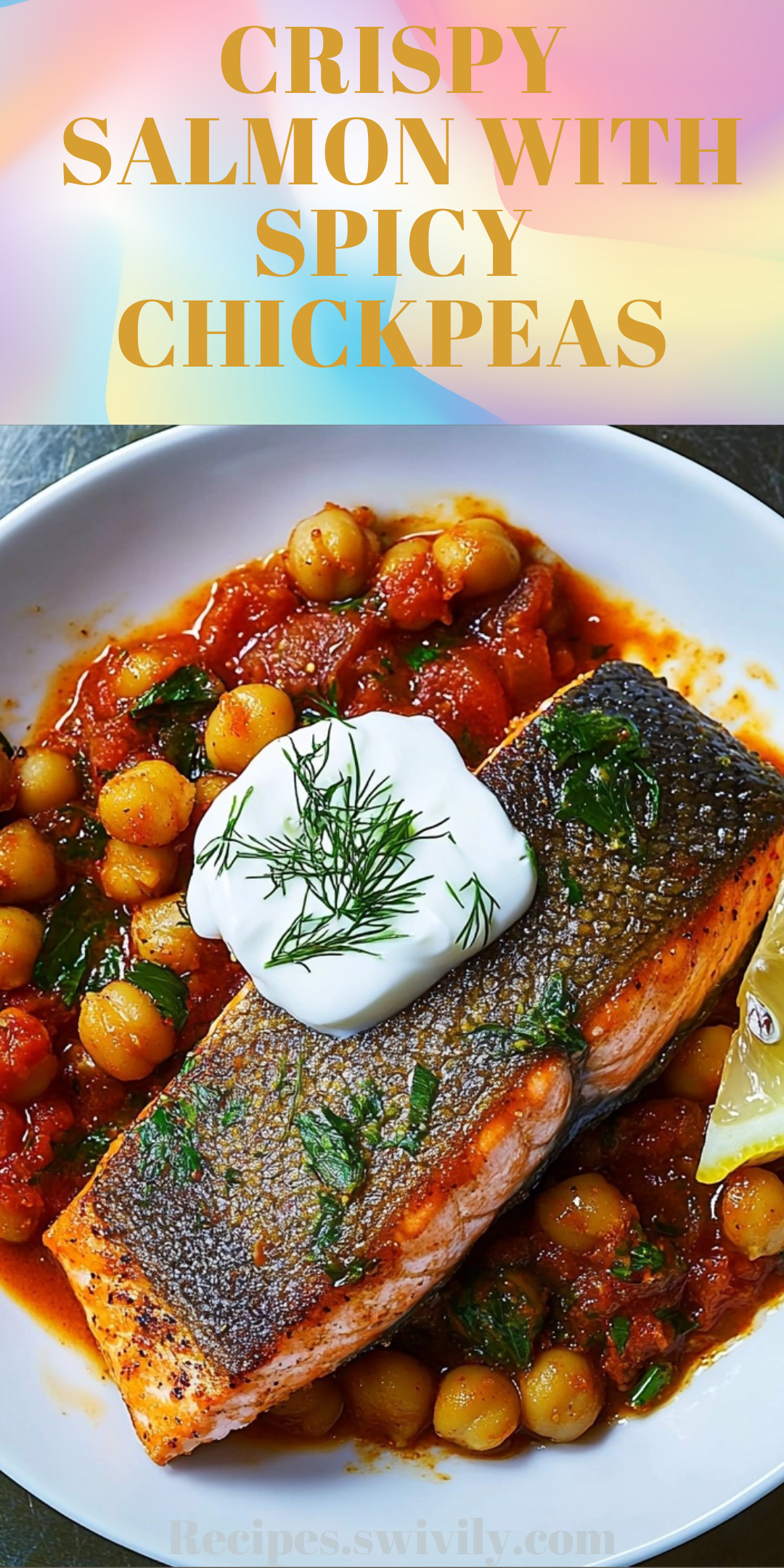 Crispy Salmon with Spicy Chickpeas
