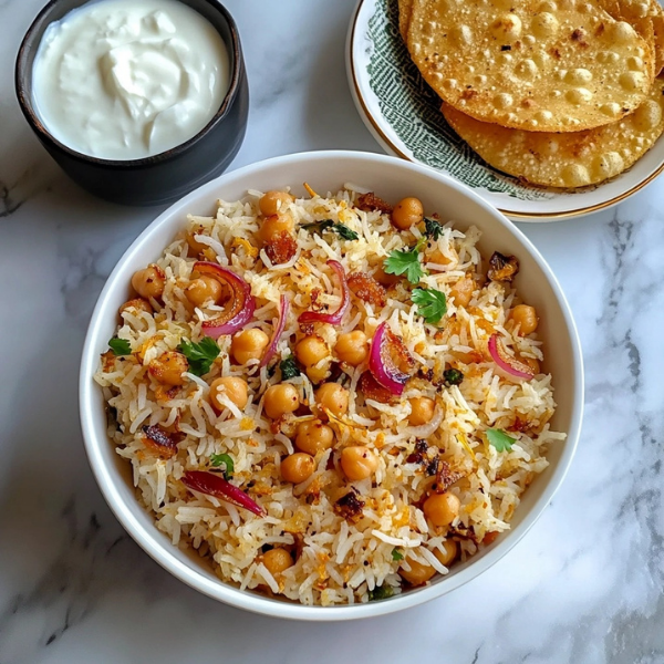 Chickpea and Rice Pilaf