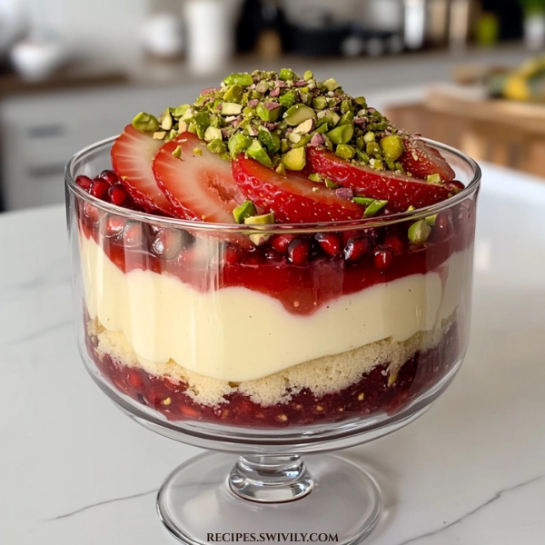 Strawberry Custard Trifle