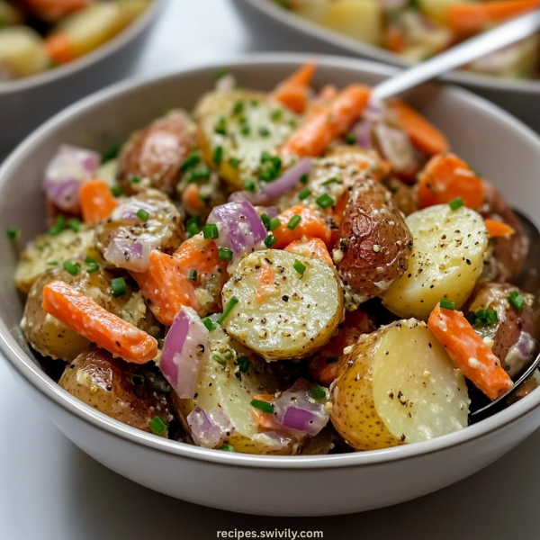 Vegetable-packed Honey Mustard Potato Salad