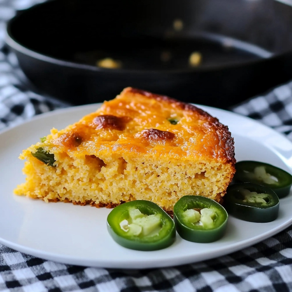 Skillet Jalapeño Cheddar Cornbread