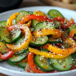 Viral Cucumber & Sweet Pepper Salad 2 Viral Cucumber & Sweet Pepper Salad