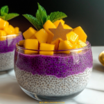 Dragon Fruit Chia Pudding with Mango 3 Dragon Fruit Chia Pudding with Mango
