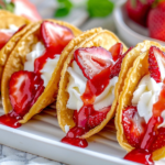 Strawberry Cheesecake Tacos 3 Strawberry Cheesecake Tacos
