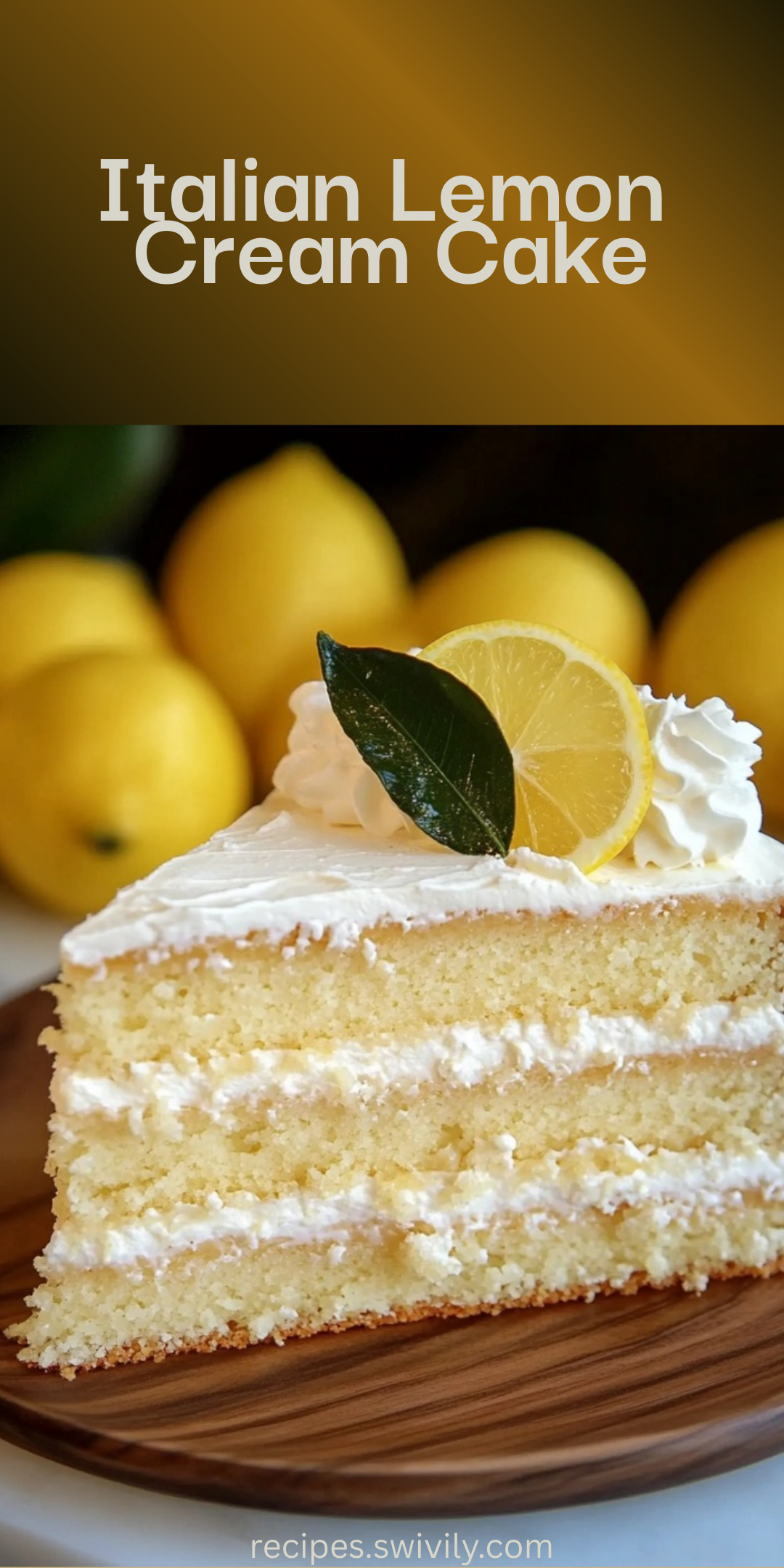 Italian Lemon Cream Cake
