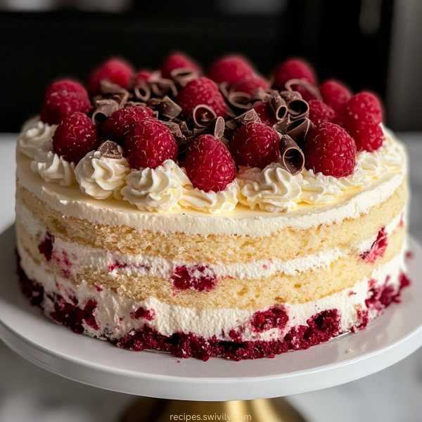 White Chocolate Raspberry Dream Cake