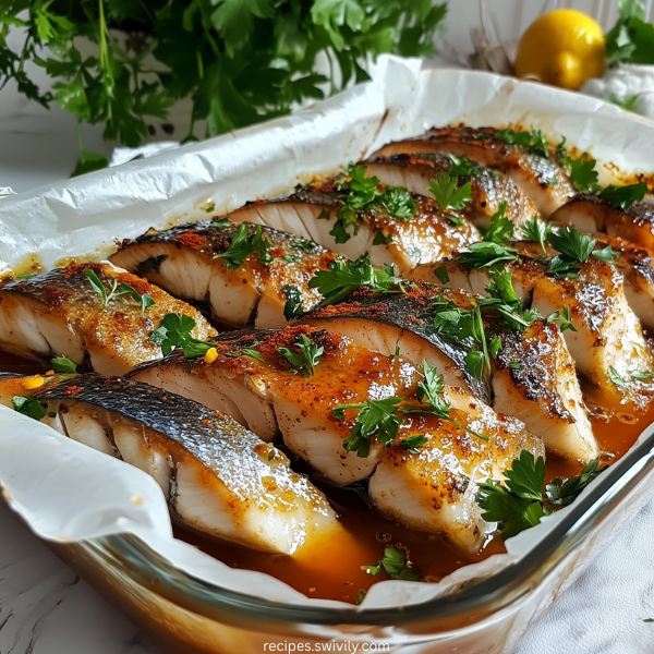 Soy-Glazed Baked Mackerel