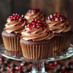 Pomegranate Cupcakes 3 Pomegranate Cupcakes