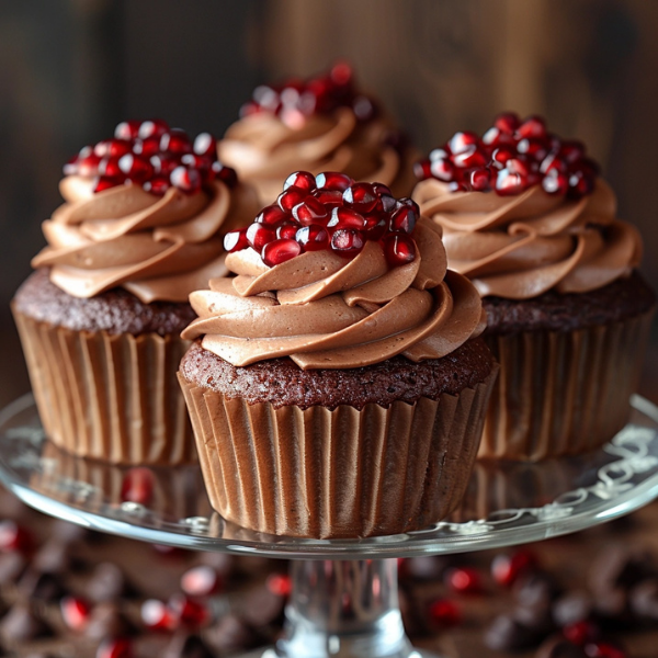 Pomegranate Cupcakes