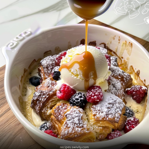 Croissant Bread Pudding with Berries