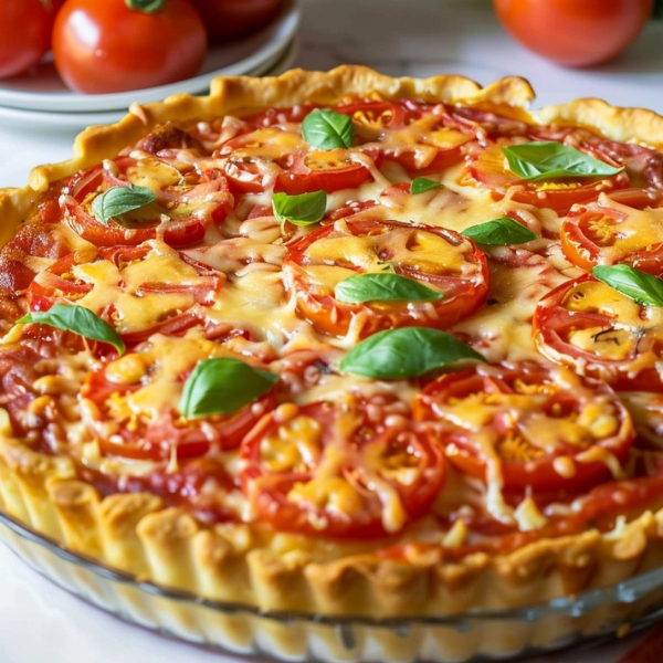 Roasted Garlic Tomato Tart