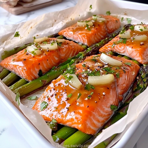 Honey Garlic Salmon En Papillote