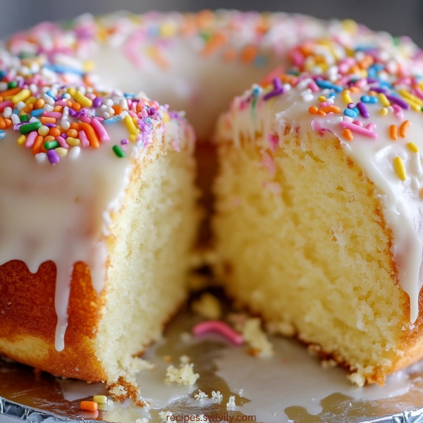 Vanilla Jumbo Donut Cake