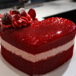 Heart-Shaped Red Velvet Mousse Cake 3 Heart-Shaped Red Velvet Mousse Cake