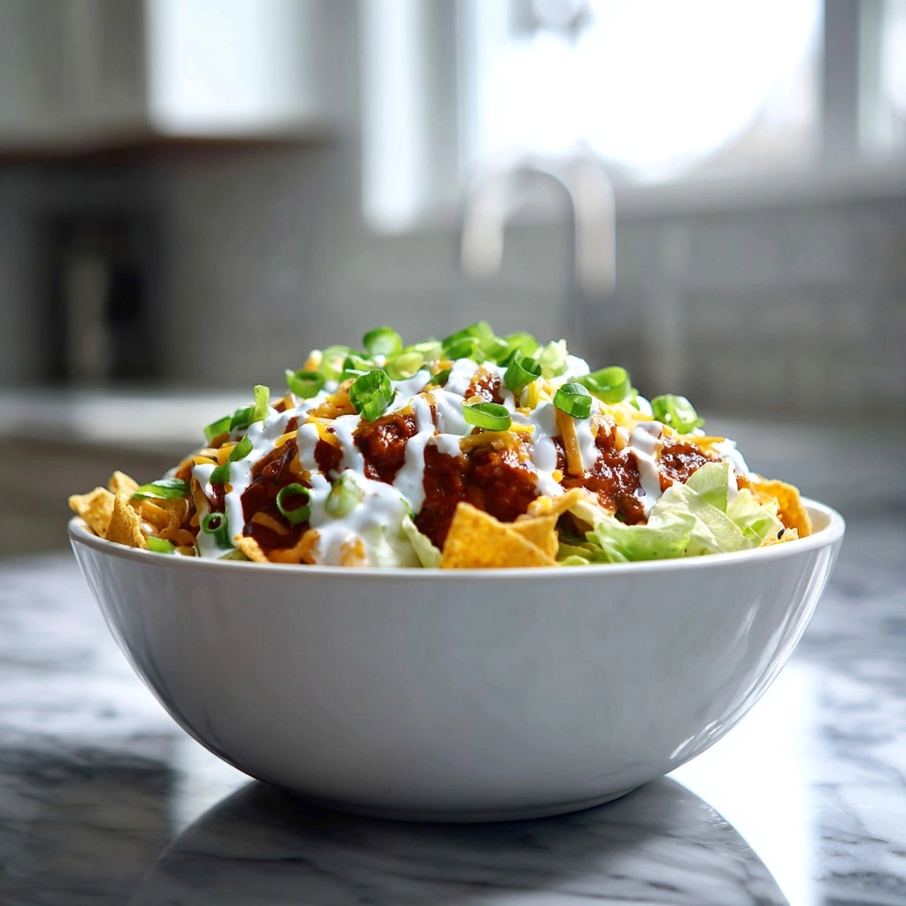 BBQ Side-Fritos Chili Cheese Salad Recipe