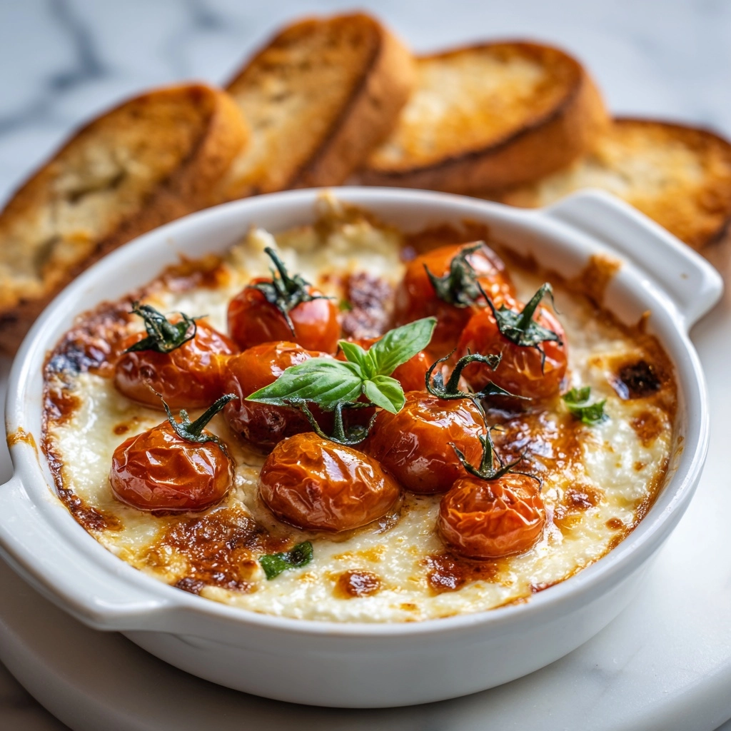 Baked Goat Cheese Bruschetta Dip Recipe