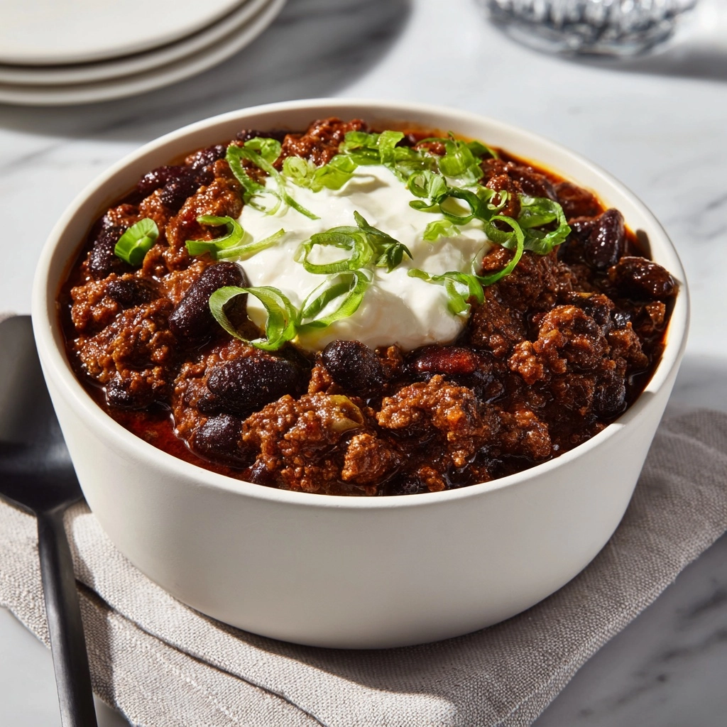 "Ground Beef and Bean Chili Recipe