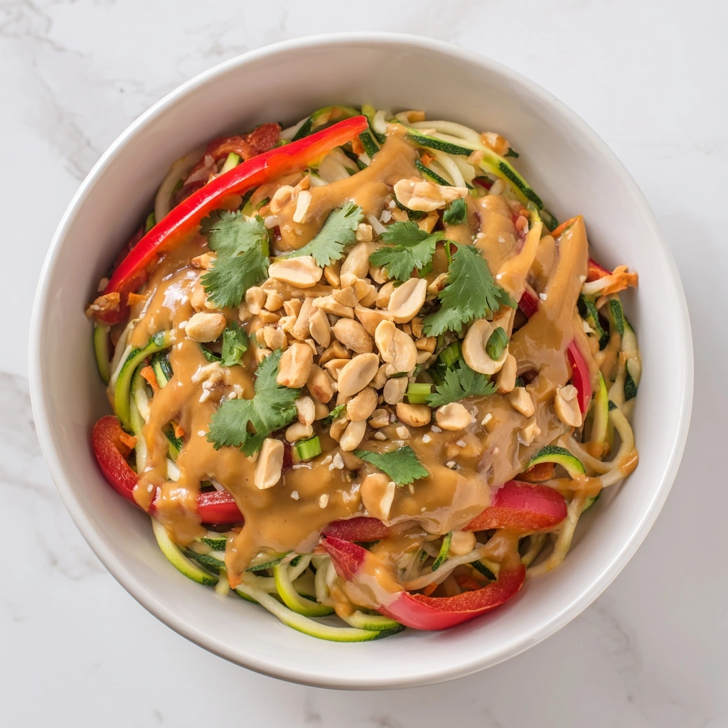 Zoodle Pad Thai with Peanut Sauce Recipe - Recipe Image
