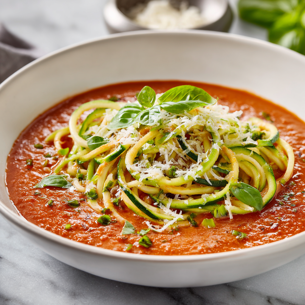 Zucchini Noodles with Marinara Recipe - Recipe Image