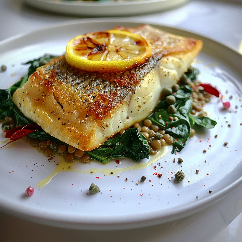 Pan-Fried Lyme Bay Sea Bass Recipe - Recipe Image