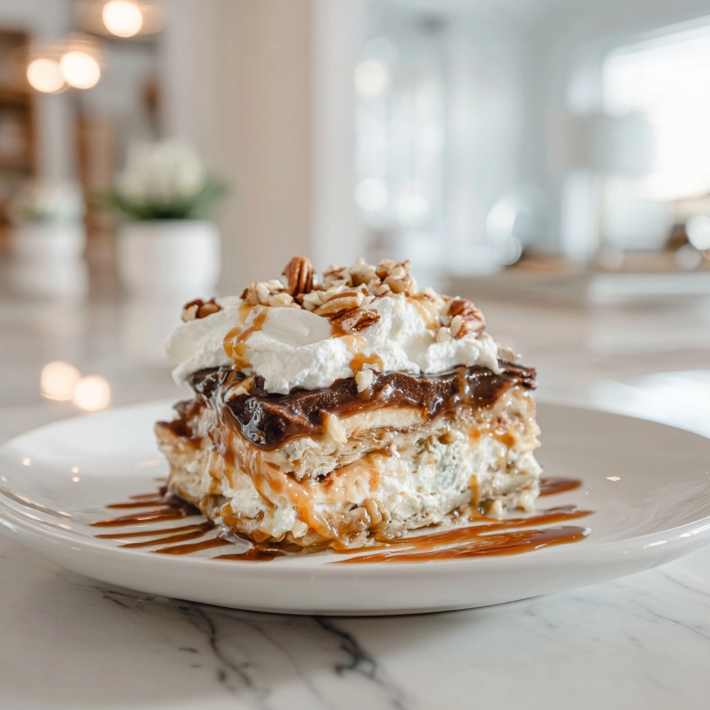 5 Layer Turtle Lasagna Dessert Recipe