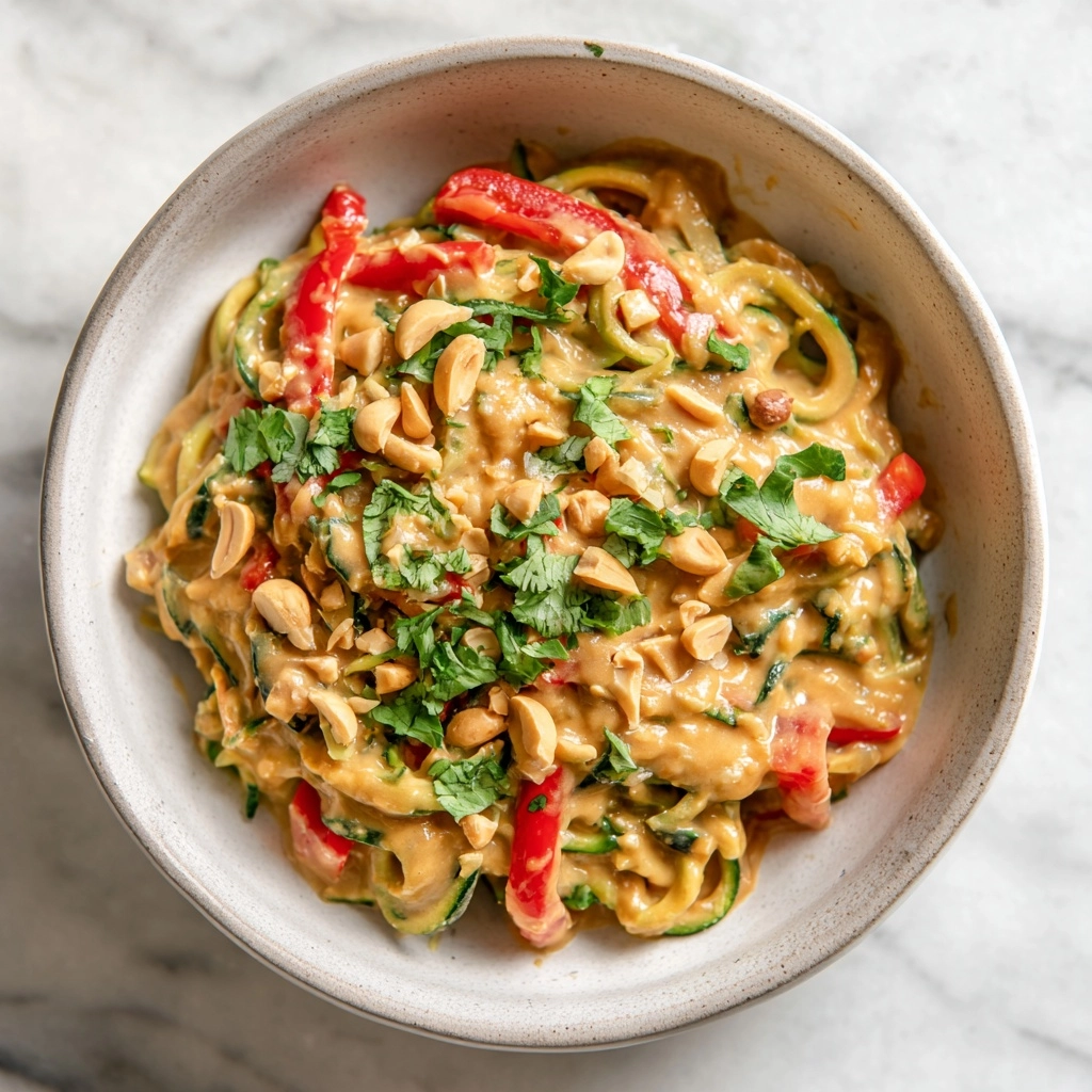 Zoodle Pad Thai with Peanut Sauce Recipe