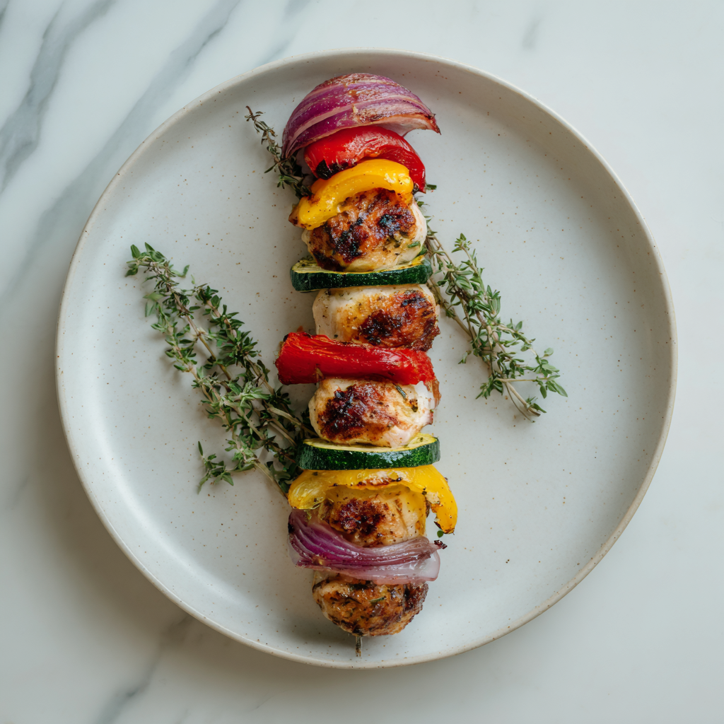 Grilled Chicken Kabobs with Vegetables Recipe