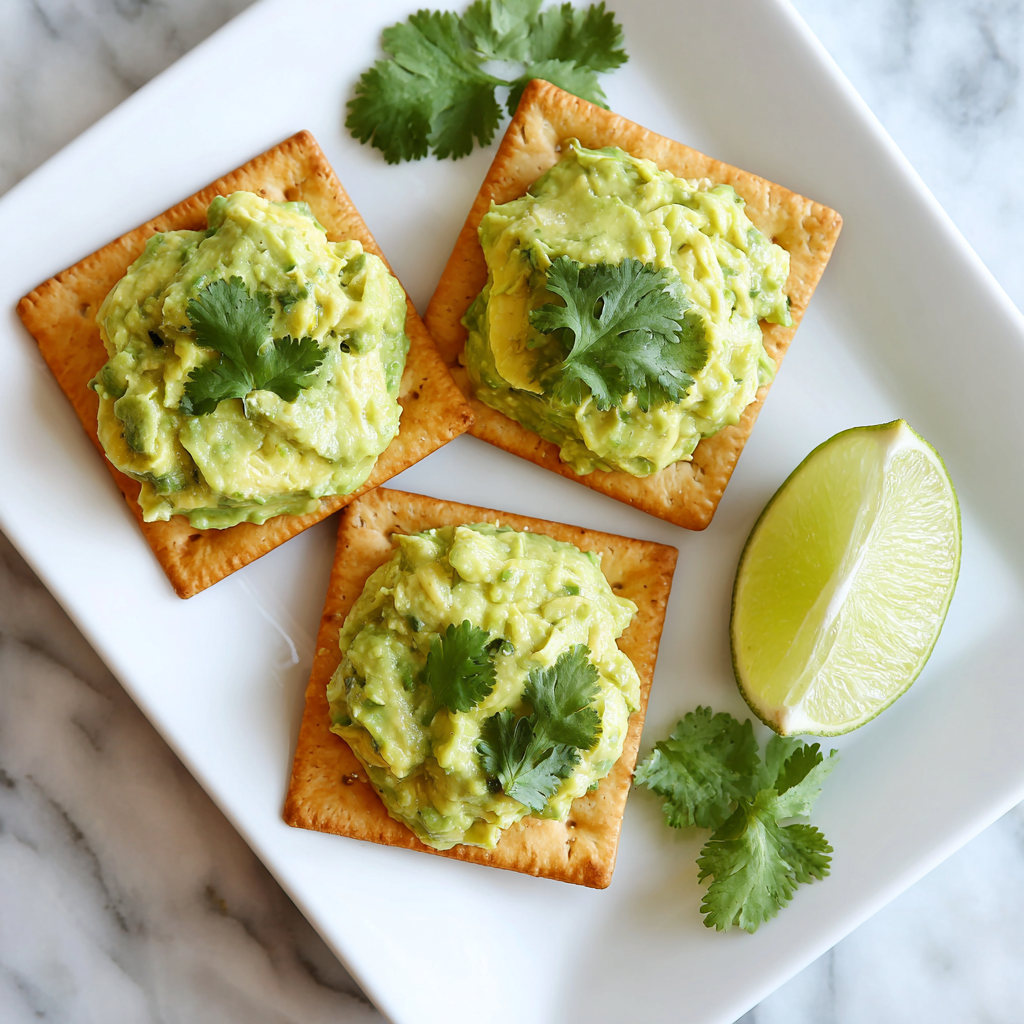 Avocado Tuna Salad with Crackers Recipe - Recipe Image