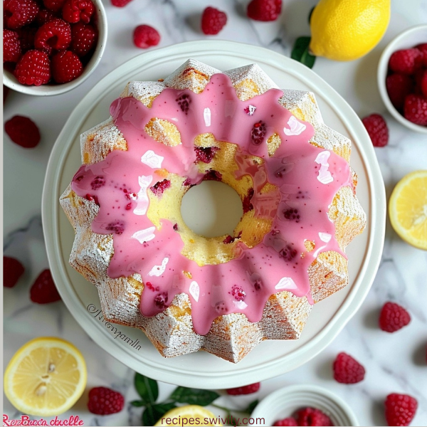 Raspberry Angel Food Cake