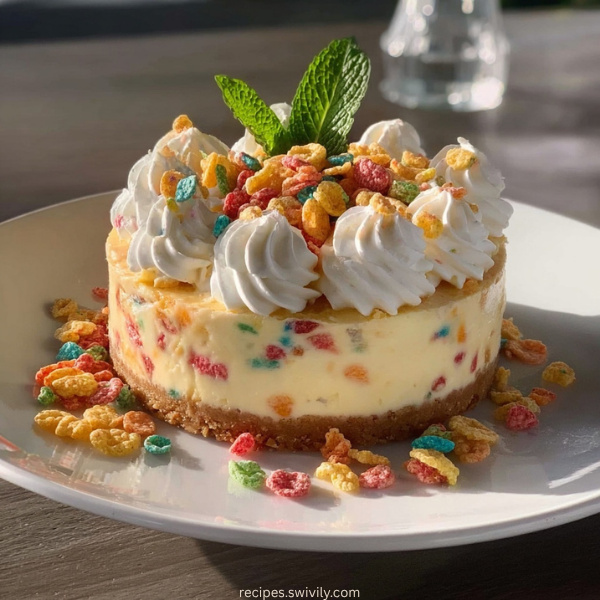 Fruity Pebbles Cheesecake