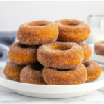 Pumpkin Donuts with Cinnamon Sugar Coating 3 Pumpkin Donuts with Cinnamon Sugar Coating