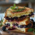 Blackberry Balsamic and Brie Grilled Cheese 3 Blackberry Balsamic and Brie Grilled Cheese