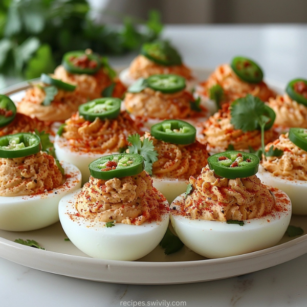 Mexican Deviled Eggs with Chorizo
