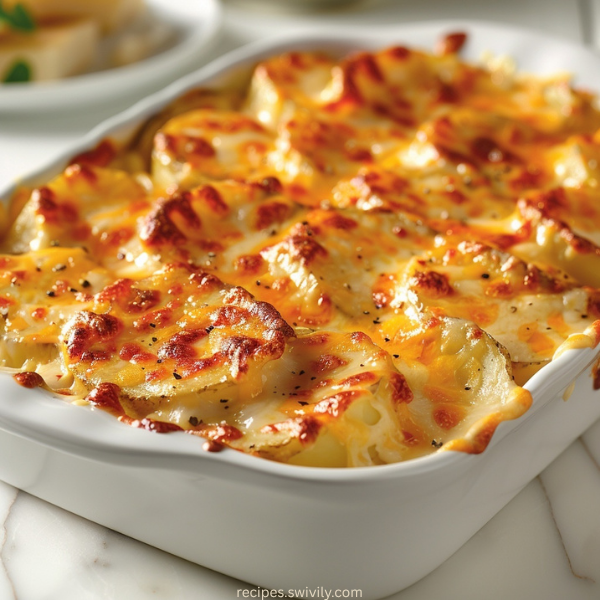 Cheesy Garlic Scalloped Potatoes