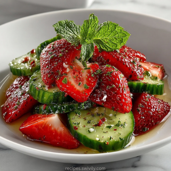 Cucumber Strawberry Salad