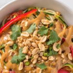 Zoodle Pad Thai with Peanut Sauce Recipe
