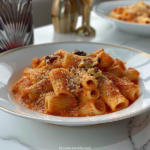 Spicy Rigatoni Vodka with Walnut & Parmesan Crumble 3 Spicy Rigatoni Vodka with Walnut & Parmesan Crumble