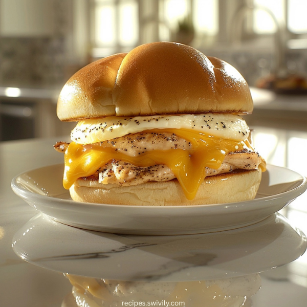 Chicken, Egg, and Cheese Breakfast Sliders