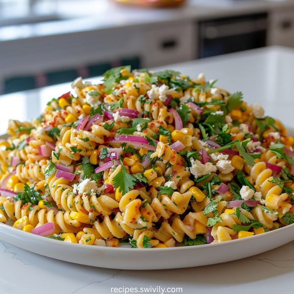 Street Corn Inspired Pasta Salad