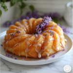 Lilac Mini Bundt Cakes with Glaze 3 Lilac Mini Bundt Cakes with Glaze