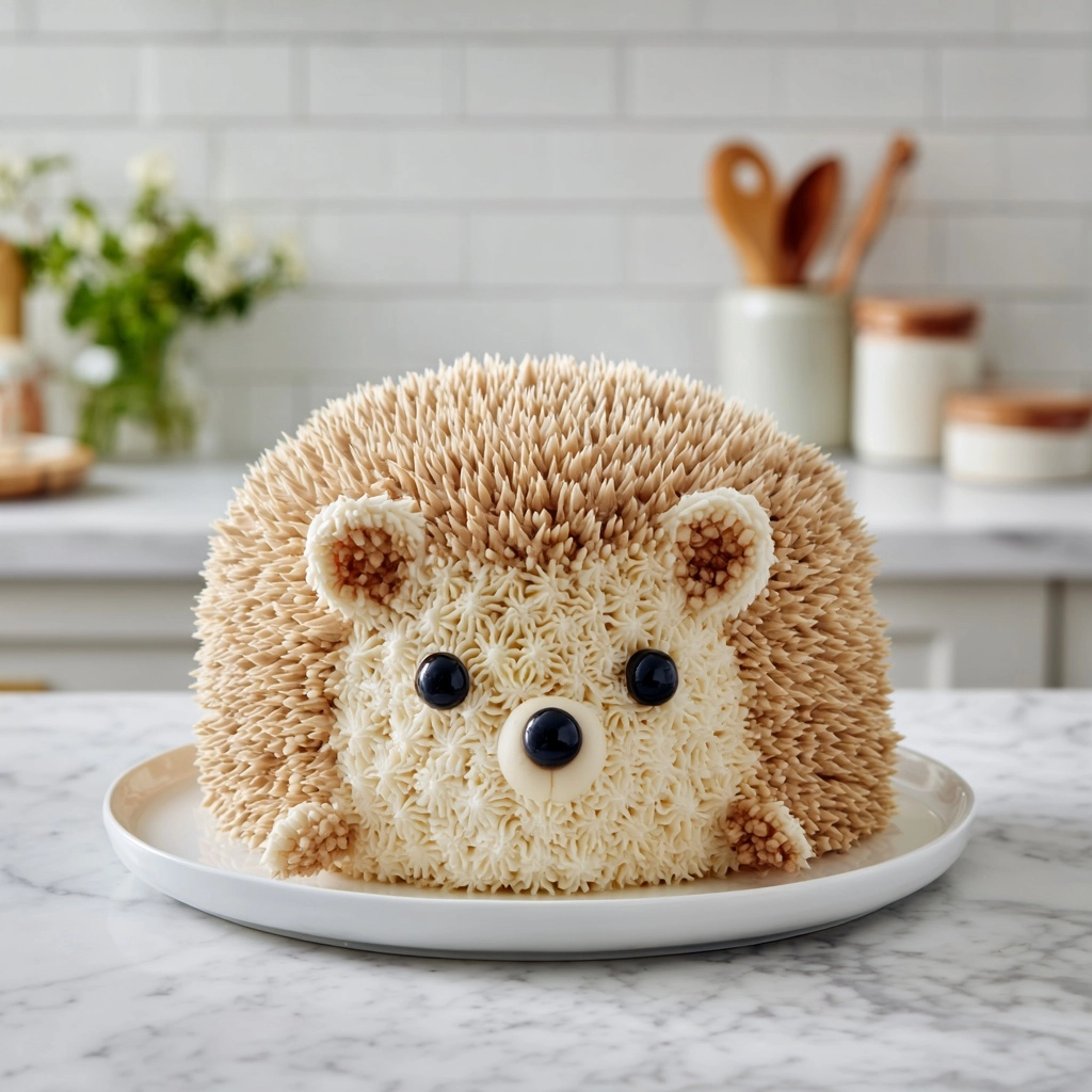 Hedgehog Cake with Spiky Frosting Recipe