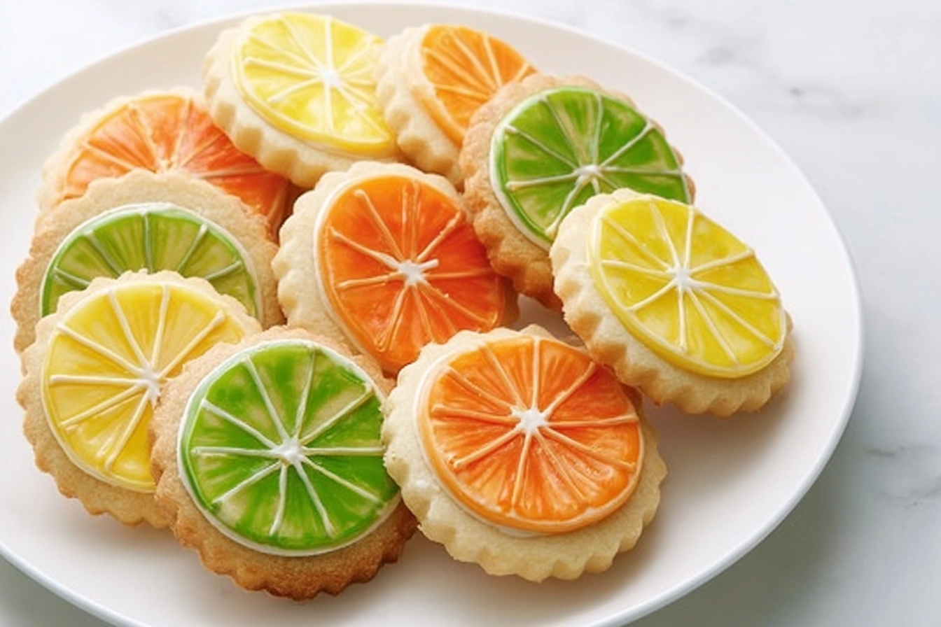 Citrus-Glaze Shortbread Cookies Recipe - Recipe Image