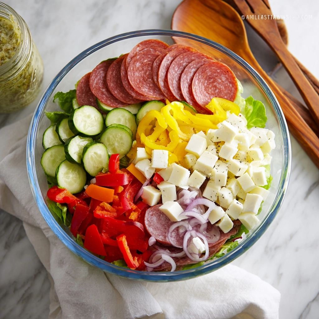 Italian Sub Salad Recipe - Recipe Image