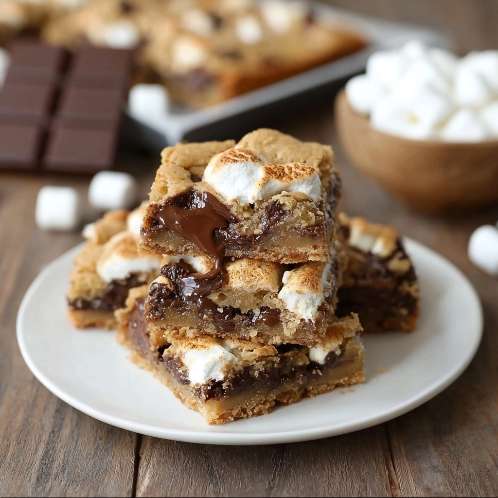 S’mores Cookie Bars Recipe 6 S’mores Cookie Bars Recipe - Recipe Image