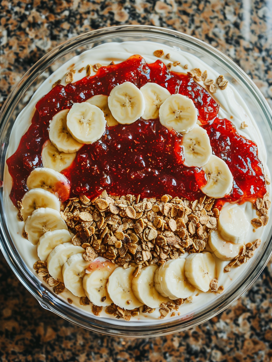 Banana Rhubarb Ginger Yogurt Breakfast Ready Recipe - Recipe Image