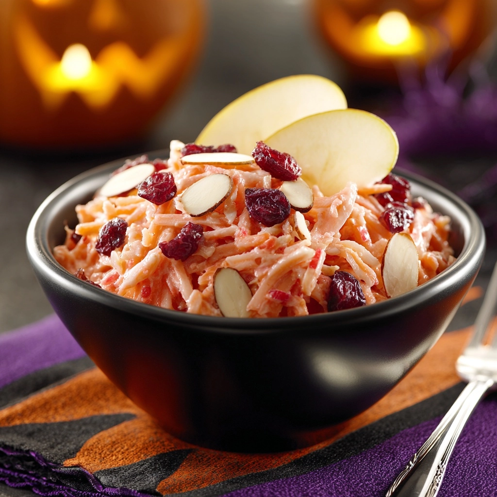 Halloween Cranberry Apple Coleslaw Recipe