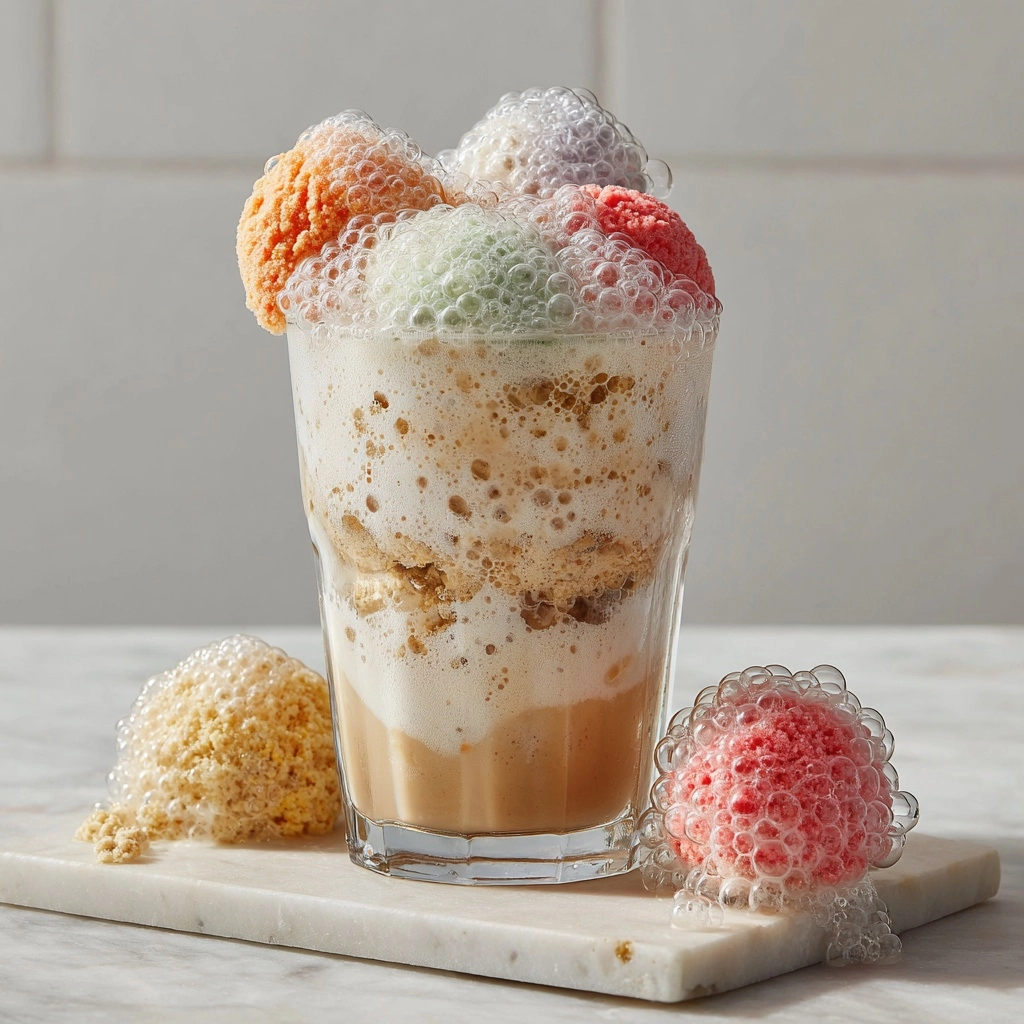 Cream Soda Float with Rainbow Sherbet Recipe - Recipe Image