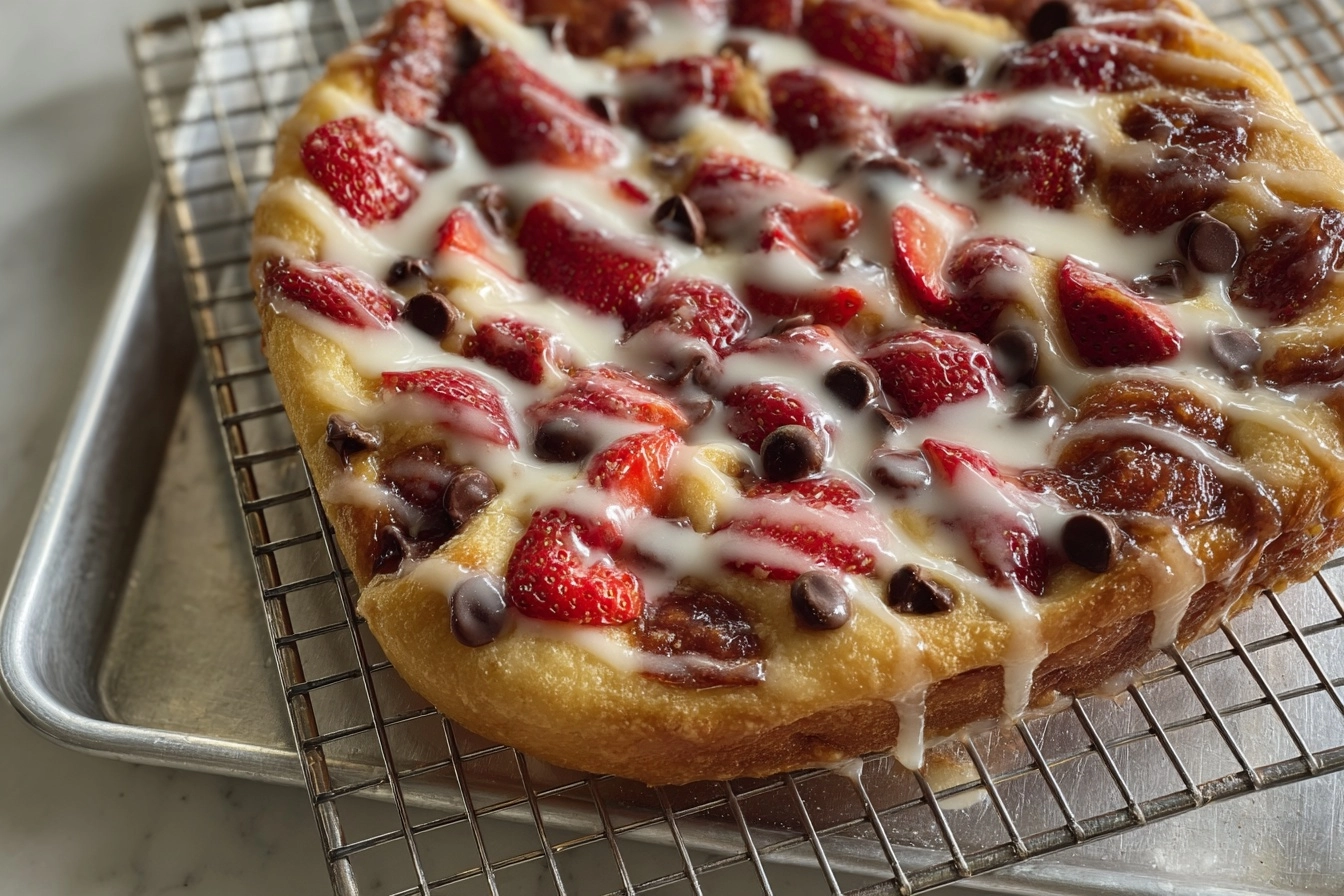 Strawberry Covered Chocolate Sourdough Focaccia Recipe 6 Strawberry Covered Chocolate Sourdough Focaccia Recipe - Recipe Image